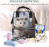HCBPWVQA Backpack Daypacks Backpack Mommy Opossum In Snow Diaper Bag with Changing Pad and Pacifier Holder