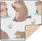 Bokkoy Beavers at Play 50x50 inches Baby Gyms Play Mat, Polyester Lightweight Quilted