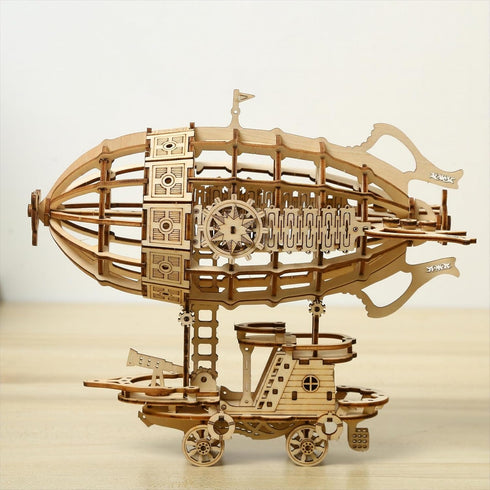 3D Wooden Puzzles Airship Model Kits, Brainteaser and Puzzle for Christmas/Birthday, Gifts for Adults and Teens
