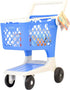 2+ Let's Go Shopping Pretend Scan & Sort Shopping Cart, Sturdy Plastic, Includes Pretend Food, Blue Shopping Cart