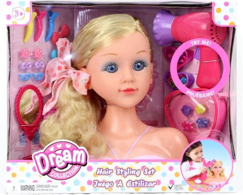 Gigo Gi-Go Styling Head Play Set,Pink