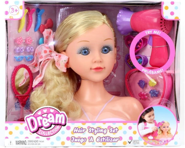 Gigo Gi-Go Styling Head Play Set,Pink