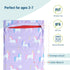 Wildkin Kids Cotton Nap Mat Cover - Unicorn, Soft Sewn-in Flap, Durable, Fits 1.5" Vinyl Sleep Mats
