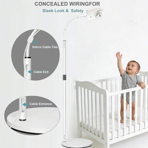 EYSAFT DXR-8 DXR-8, Floor Stand Holder Mount-Heavy-Duty Stand Compatible with Infant Optics PRO & Adjustable