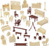 BMC Toys 36pc Playset BMC Classic Marx Antique Furniture - Dollhouse Plastic Accessories