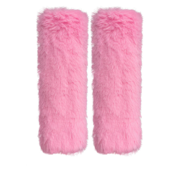 Lutoku 2-Pack Soft Plush Seatbelt Covers for Kids - Comfortable Pink Seat Belt