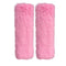 Lutoku 2-Pack Soft Plush Seatbelt Covers for Kids - Comfortable Pink Seat Belt
