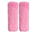 Lutoku 2-Pack Soft Plush Seatbelt Covers for Kids - Comfortable Pink Seat Belt