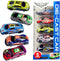 Pull Back Racing Cars Diecast Race Car Vehicles, Set of 5 (3 Inch Metal Friction Powered Toys)