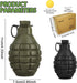 Tactical Toy-Grenade for CS Battle Game, 2Pcs Refillable Fun Impact Grenade Toy with 20 Foam Ammo