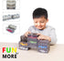 Toys Organizer Storage Case for Hot Wheels, Matchbox Cars, 1/64 Scale Display Case Holds 10/40 Cars (WHITE 10 PCS)