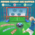 2-in-1 Moving Kick Toss Games for Kids - Light Up Hover Soccer Ball with Animal Bean Bag Toss, Indoor Outdoor Birthday