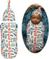 Sets Vintage British Flag Newborn Swaddle Blankets Hat Soft Baby Receiving Blanket Swaddle Sack for Baby Shower Infant