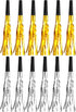 12 Pieces Gold Silver Glitter Noise Makers, Metallic Fringed Party Blowers for Birthday Graduation Events 2024