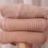 Denmark Knitted Baby Blankets, Soft 100% Organic Cotton, 30 x 40 inch, Blush