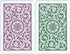 Copag 1546 Design 100% Plastic Playing Cards, Bridge Size Green/Burgundy (Jumbo Index, 1 Set)