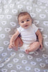 Premium Organic Cotton Baby Blanket - Knitted Sheep Design - Super Soft Multi Use by Ziggy Baby