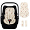 Infant Car Seat Insert with 2 Strap Pads, Super Soft Carseat Head