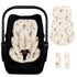 Infant Car Seat Insert with 2 Strap Pads, Super Soft Carseat Head