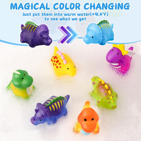 MACALOCA 1-3 4-8, 2-4, Color Changing No Hole Toddler Bath Toys for Kids Ages Easter Egg Fillers Easter Basket Stuffers