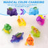 MACALOCA 1-3 4-8, 2-4, Color Changing No Hole Toddler Bath Toys for Kids Ages Easter Egg Fillers Easter Basket Stuffers