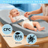 Baby Diaper Changing Pad, Wipeable Baby Changing Pad for Dresser, Contoured Waterproof Changing Pad with PU Cover