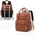 18 Backpack 4 LORADI Pockets Large Diaper Bag with Insulated Pockets and Stroller Clips, Baby Shower Essentials (Brown