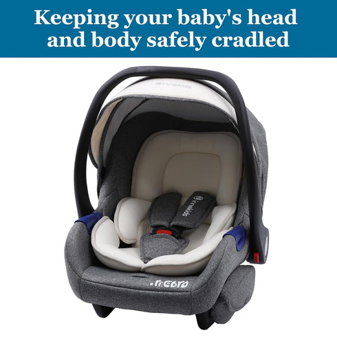 Innokids Head and Body Support Pillow Infant Car Seat Insert for Newborn to Toddler Stroller Cushion for Baby Shower