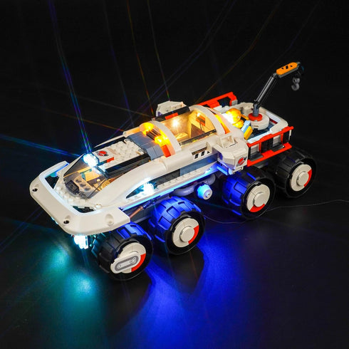 Upgraded LED Light Kit for Lego Command Rover and Crane Loader Building Set, Remote Control Version Compatible