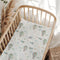 Wicbfdfv Watercolor Plane Hot Air Balloon Baby Crib Sheets for Boy Girl 28"x52"