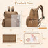 Backpack Backpack 12 miss fong Diaper Bag - Baby Diaper Bag Neoprene Bag Large Capacity Neoprene with Diaper Changing