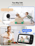 GoodBaby 5" 30-Hour AudioLullabies960 Baby Monitor with Camera and Audio, No WiFi Secure Camera, Battery, Remote PTZ