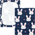 Mazeann 39" 27" 5" Rabbit Face Easter Mini Crib Sheets Soft Fitted Cotton Baby Playard Sheets Mattress Cover for Girl