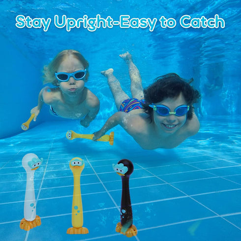 SASBSC Diving Sticks, Pool Diving Toys for Kids Ages 4-12, Summer Outdoor Water Toys for Underwater Fun