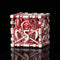 HNCCESG DND Hollow Polyhedral Dice Set, Red White Grim Reaper Metal 7Pcs with Gift Box for Tabletop Game