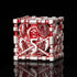 HNCCESG DND Hollow Polyhedral Dice Set, Red White Grim Reaper Metal 7Pcs with Gift Box for Tabletop Game