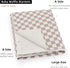 2 LifeTree Waffle Baby Blankets, Muslin Checkered Swaddle Blankets for Boys Girls, Layers Crib Stroller Blanket