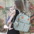 SONARIN Backpack,Travel Mommy Portable Large Capacity Diaper Bag Nappy Changing Bag Bag with Pacifier Bag & Stroller