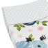 Sweet Jojo Designs Navy Blue and Pink Watercolor Floral Girl Baby Nursery Changing Pad Cover - Blush, Green and White