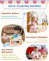 3-5, Set 3 Wooden Ice Cream Toys for Toddlers Pretend Popsicles Play for Yr Old Girl & Boy, Kids Birthday Gift