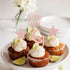 24 PCS Rose Gold Baby Girl Cupcake Toppers with Moon Star Glitter for Birthday Party Cake Decorations