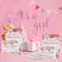 Set 25 Marspark of Pink Floral Baby Shower Invitations, Diaper Raffle Tickets and Baby Shower Invitation Cards