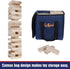 3.2 60pcs GOTHINK Giant Tumble Tower Game, Large Tumbling Tower Stacking to Over FT Wooden Jumbo Blocks for Outside