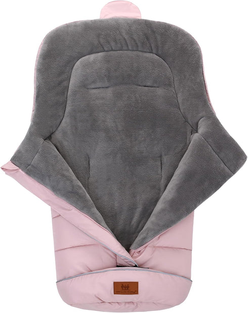 Miracle Baby Bunting Bag for Stroller, Warm Fleece Footmuff with Zippers, Convertible Infant Toddler Sleeping Bag