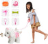 3 4 5 6+ OR OR TU Walking Barking Toy Dog with Remote Control Leash, Plush Puppy Electronic Interactive Toys for Kids