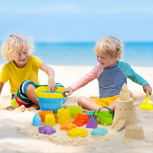 TOY Life Beach Toys for Kids Ages 4-8, Sand Castle Building Kit for Toddlers and Kids