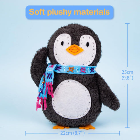 6-8 Avenir My First Sewing Kit for Kids Ages Beginners | Learn to Sew Stuffed Animal Kit with Premium Plush |