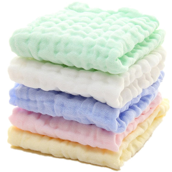 MUKIN Baby Washcloths - Natural Cotton Baby Wipes - Soft Newborn Face