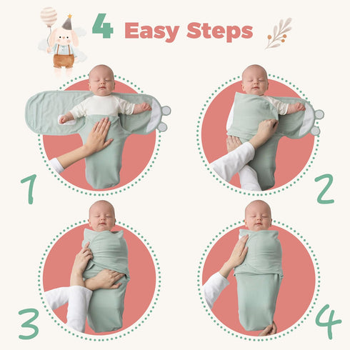 Generic Blankets-3 Pack Cozy Set Organic Cotton Baby Swaddle Ultra-Soft, Breathable & Temperature- Regulating Newborn