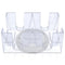 Dual Deck Revolving Card Holder - 360 Degree Poker Playing Cards Holder for Canasta, Clear Tray Poker Card Deck